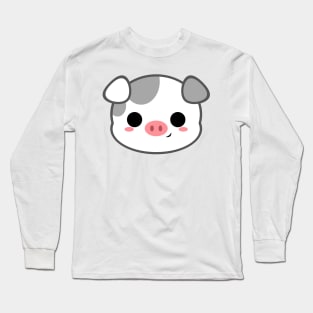 Cute Spotted Pig Long Sleeve T-Shirt